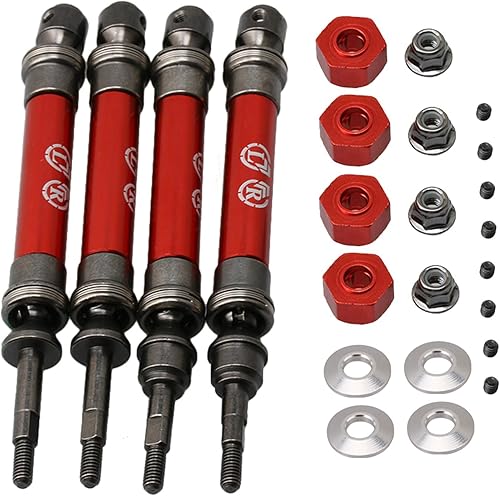 BQLZR Red Steel SLA032 - Eje de transmisión universal delantero y trasero para RC110, repuesto para coche de rally Traxxas, repuesto para Slash 4X4,