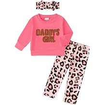 SODLON Toddler Baby Girl Clothes Fall Winter Sweatshirt Pants Outfit 6M-4T