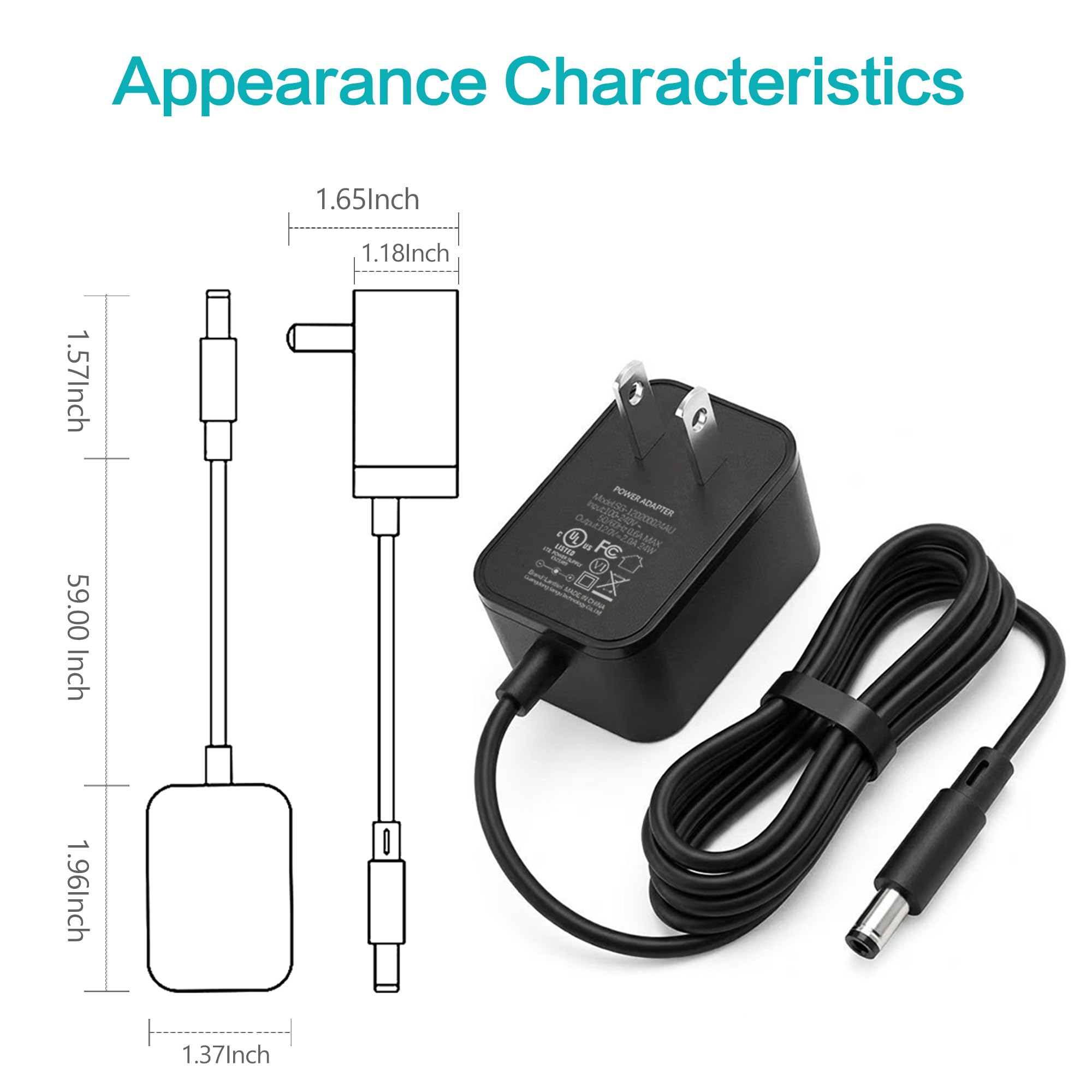 12V Charger for Bose SoundLink Mini (1st Gen ONLY) Speaker 359037