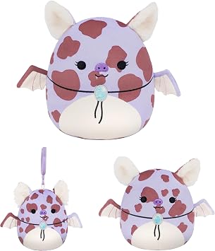 Squishmallows Original Jolene The Lavender Spotted Cowgirl Fruit Bat Multisize Combo Pack Official Jazwares Plush