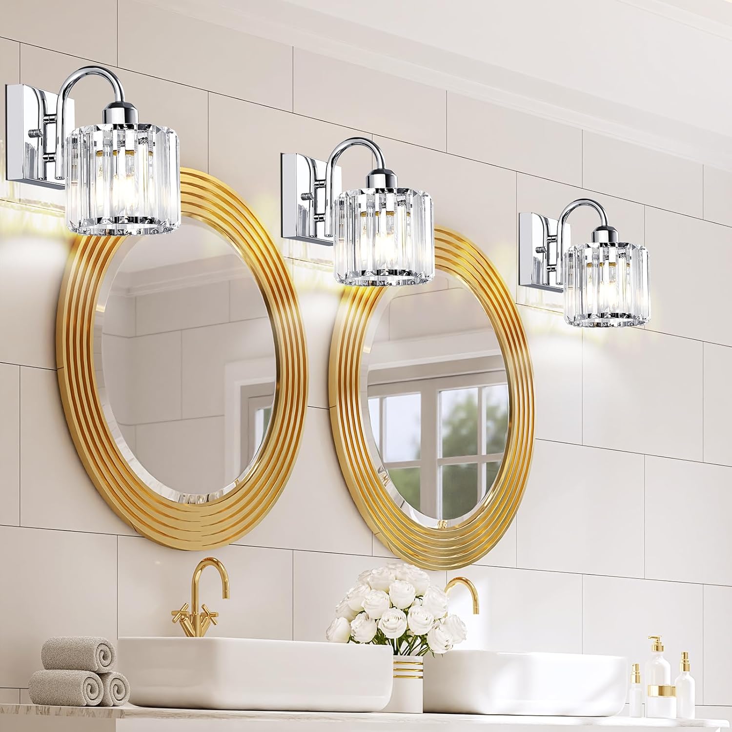 Bathroom Vanity Light,Bathroom Light Fixtures,Vanity Lights for Bathroom,Bathroom Light Fixtures Over Mirror,1 Light Bathroom Vanity Light,Chrome Vanity Light,Crystal Bathroom Light