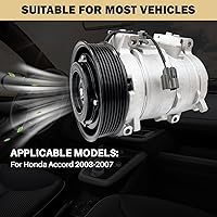 Vista 77 de Compresor de aire acondicionado AC para Ford Police Interceptor Utility 2013-2015, Ford Explorer 2011-2015, con embrague de A/C, compresor de CA