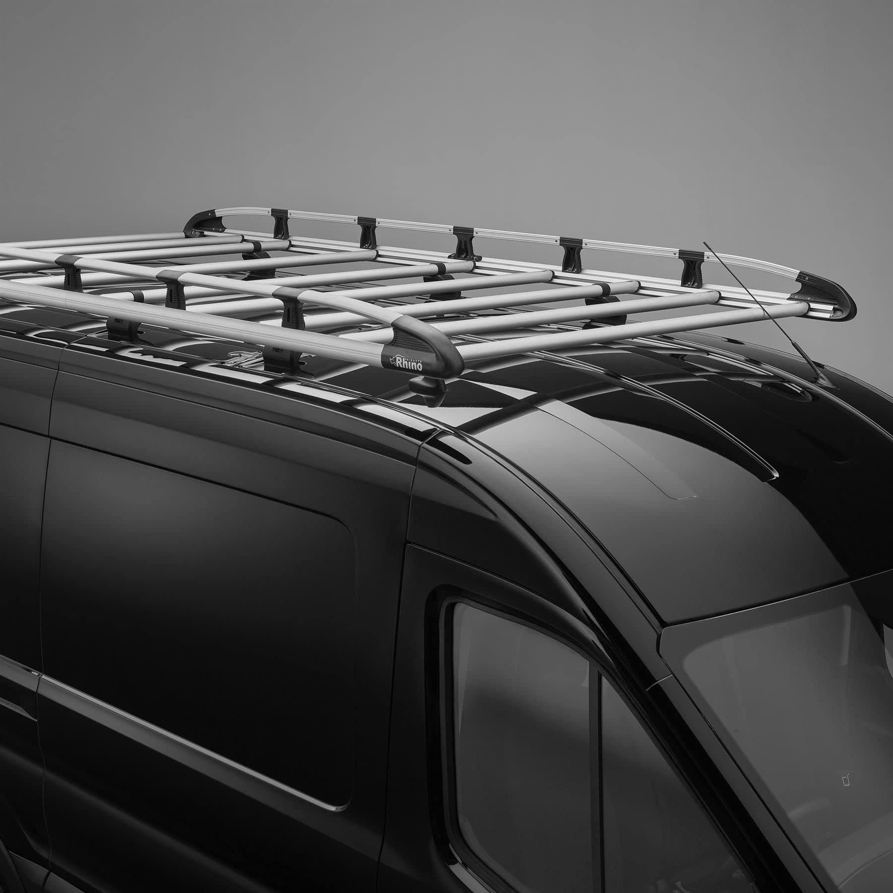 Rhino KammRack Black Roof Rack 2.4m Long X 1.2m Wide For Renault Kangoo 2022-Onwards | L2 | H1 - View #4