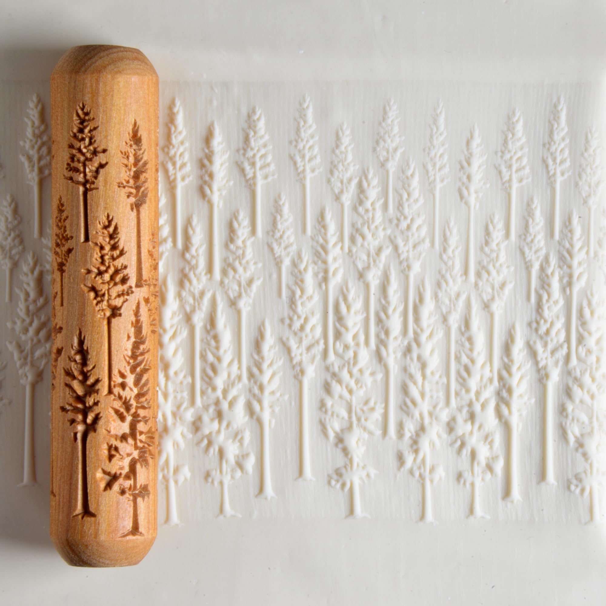 Wood Big Hand Rollers for Clay (BHR-150 Evergreen Forest)