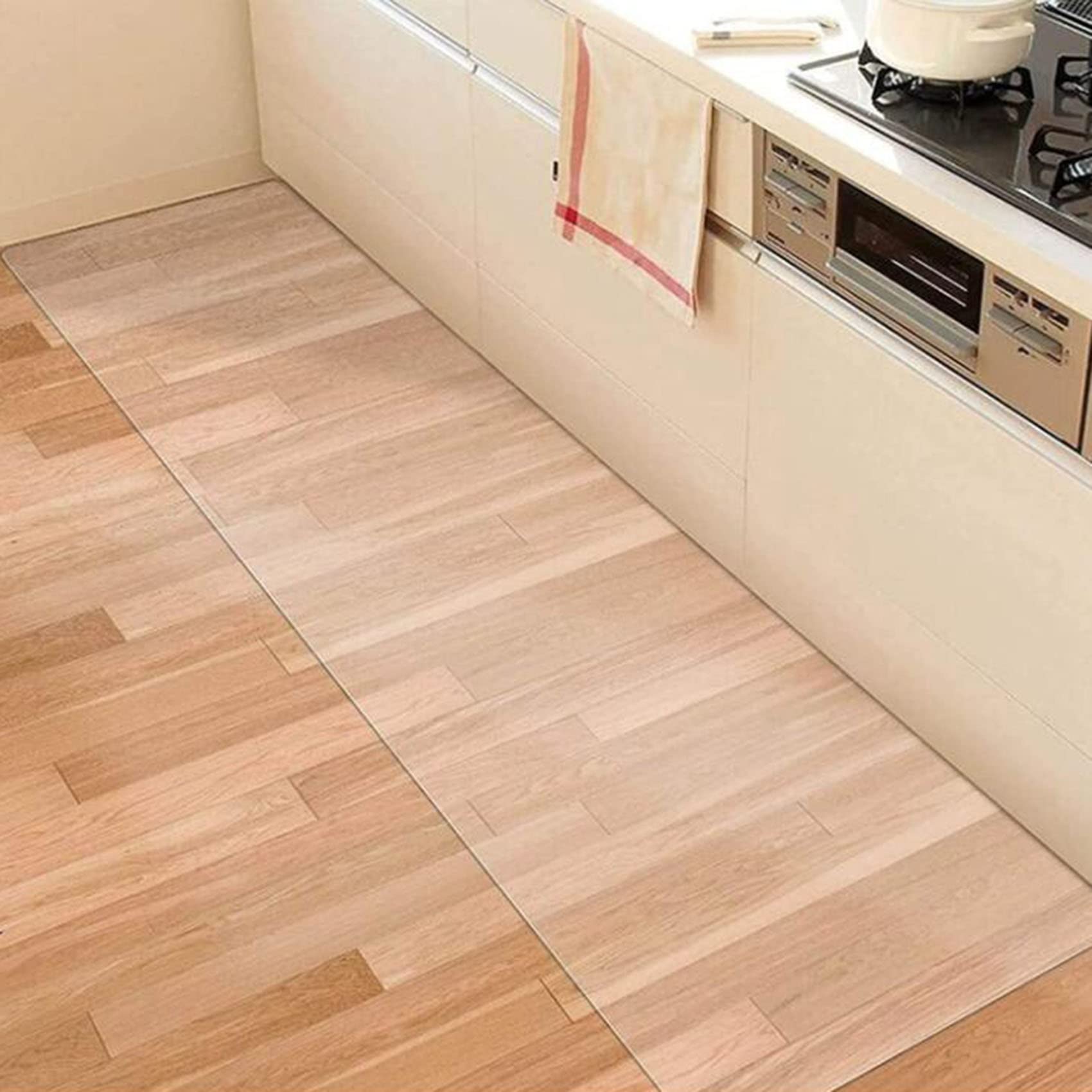 Alfombrilla Protectora para Suelos de Vinilo Protector Suelo, Alfombra Silla Oficina, Tapete Antideslizante para Parquet, para Puerta De Entrada Oficina Ordenador Silla De Oficina, PVC Protector De Su