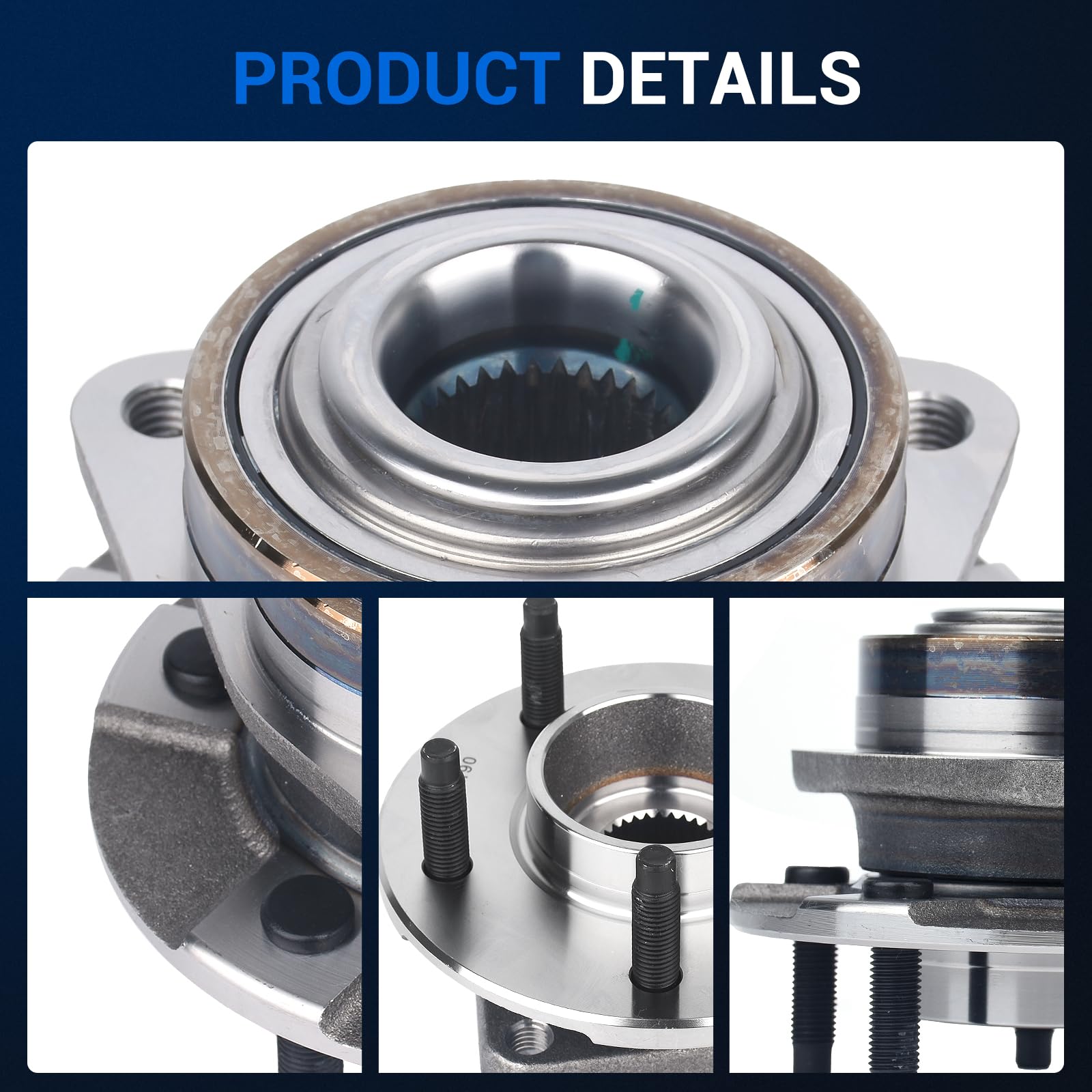 Amazon.com: Autoround 513190 Front Wheel Hub and Bearing Assembly