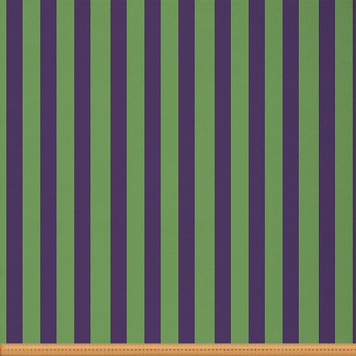 Blue Green Stripe Fabric by The Yard, Geometric Fabric, Vertical Stripes Arrangement Abstract Line Craft Patchwork Fabric, Fabric for Quilting Sewing, DIY Art Waterproof Fabric, 1 Yard