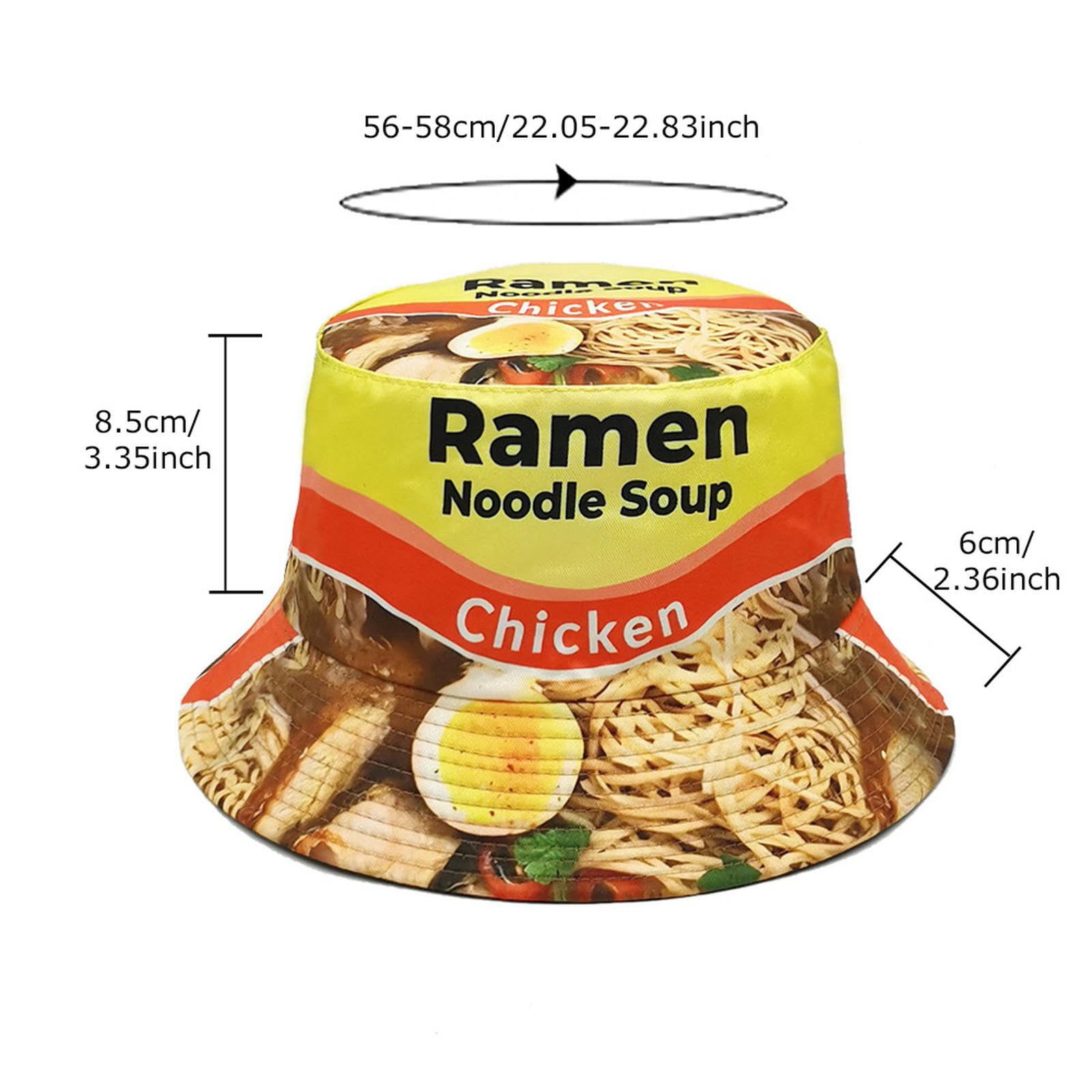Dzianinowe czapki ramen zupa nadruk czapka dla mężczyzn i kobiet, modne wszechstronne słońce na zewnątrz