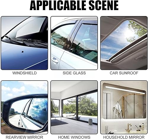 Miniatura 7 de LXCJZY Removedor de película de aceite para vidrio, limpiador de parabrisas de automóvil, limpiador de vidrio invisible, limpiador de vidrio