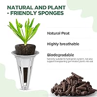 Vista 7 de LetPot 172 piezas Kit de germinación de semillas, esponjas de cultivo hidropónico, kit de germinación para hidropónico con 60 esponjas, 2