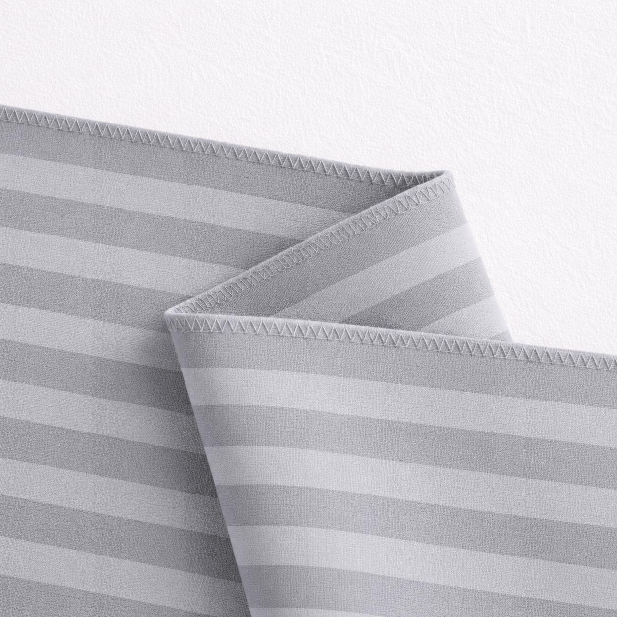 COTTON STICH™ Toddler Pillowcase 12x16 Set of 2, Comfort Cotton Kids Pillow Cover, Hidden Zipper, Breathable Toddler Bedding for Travel, Daycare & Preschool, Small Mini Pillowcase-Silver Grey Stripe image 2