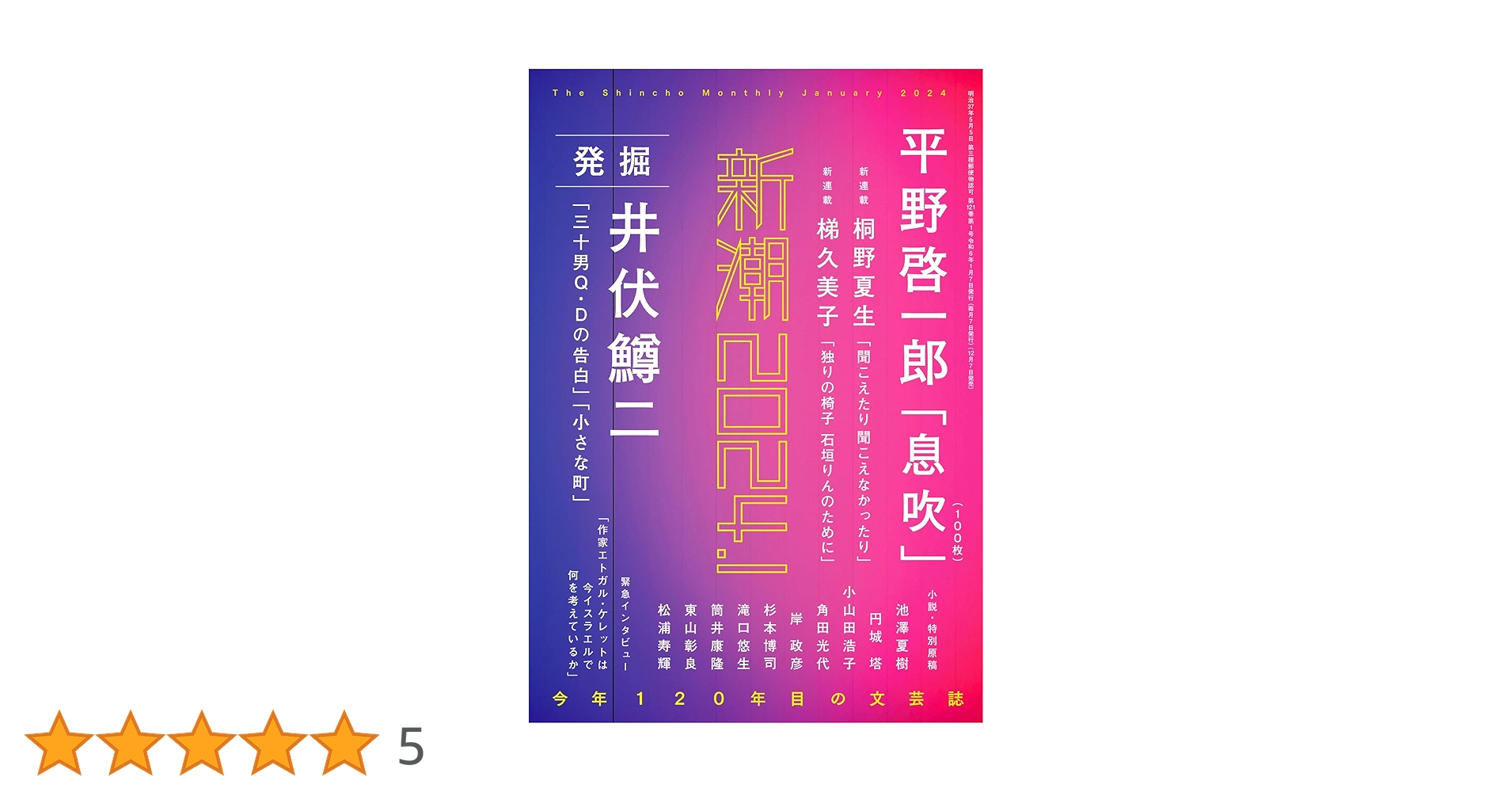 新品✨新潮　2024年1月号〜9月号　9冊セット 2557528_n.jpg