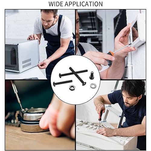 Miniatura 56 de Juego de 1080 tornillos de cabeza hexagonal M2 M3 M4, tornillos de cabeza de zócalo, tornillos, tuercas, arandelas planas, kit surtido de tornillos