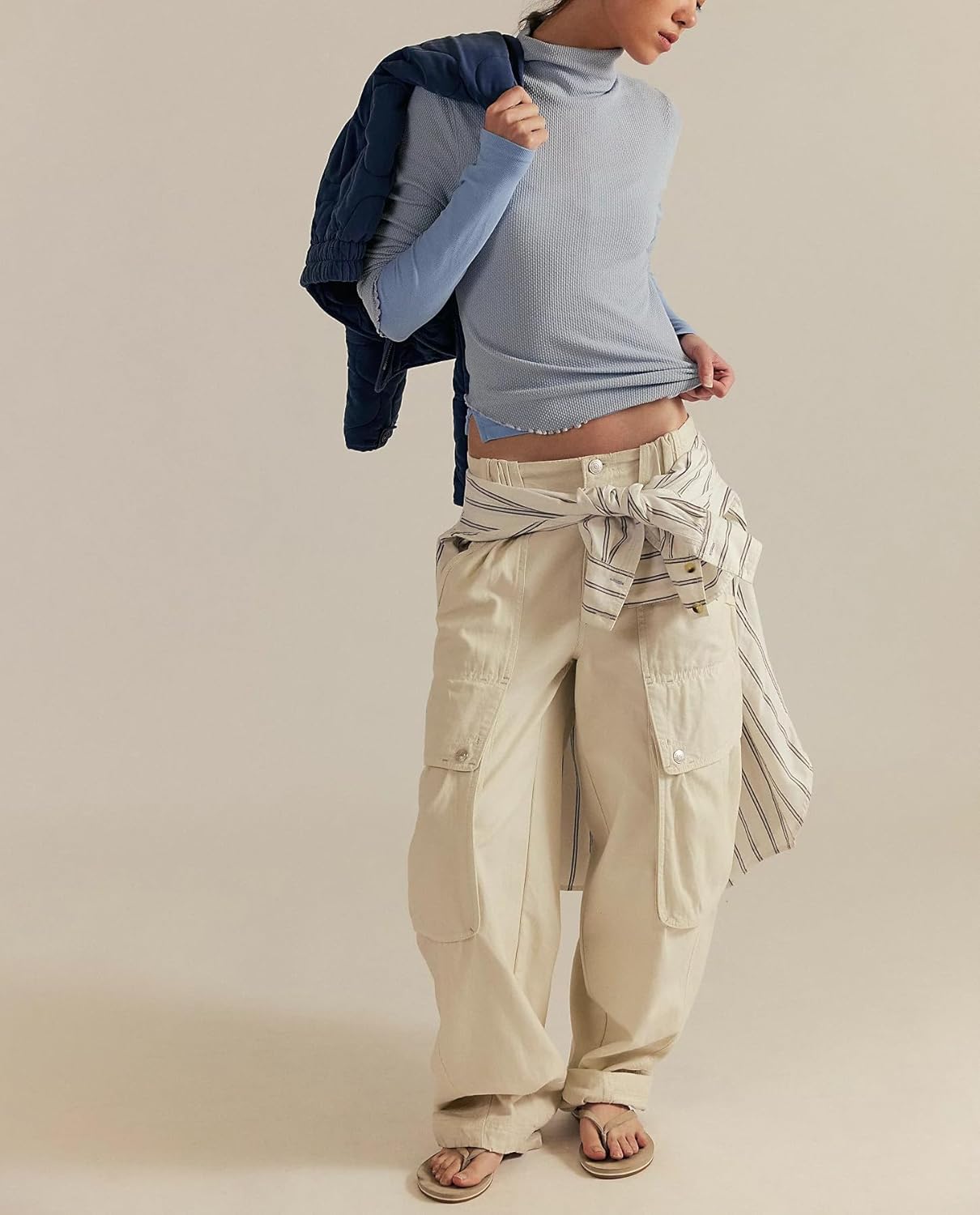 Womens Long Sleeve Lace Trim Patchwork Boat Neck Slim Fit Ruffle Hem Sexy T Shirt Going Out Stretchy Crop Tops - Image 4