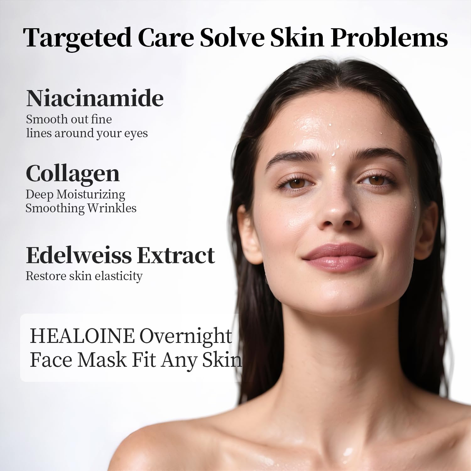 10 Packs Stem Cell Serum Facial Mask Collagen Face Mask Overnight Korea Hydrating Collagen Face Masks Pore Minimizing, Elasticity Improvement Sheet Mask for All Skin Type Skincare - Image 3