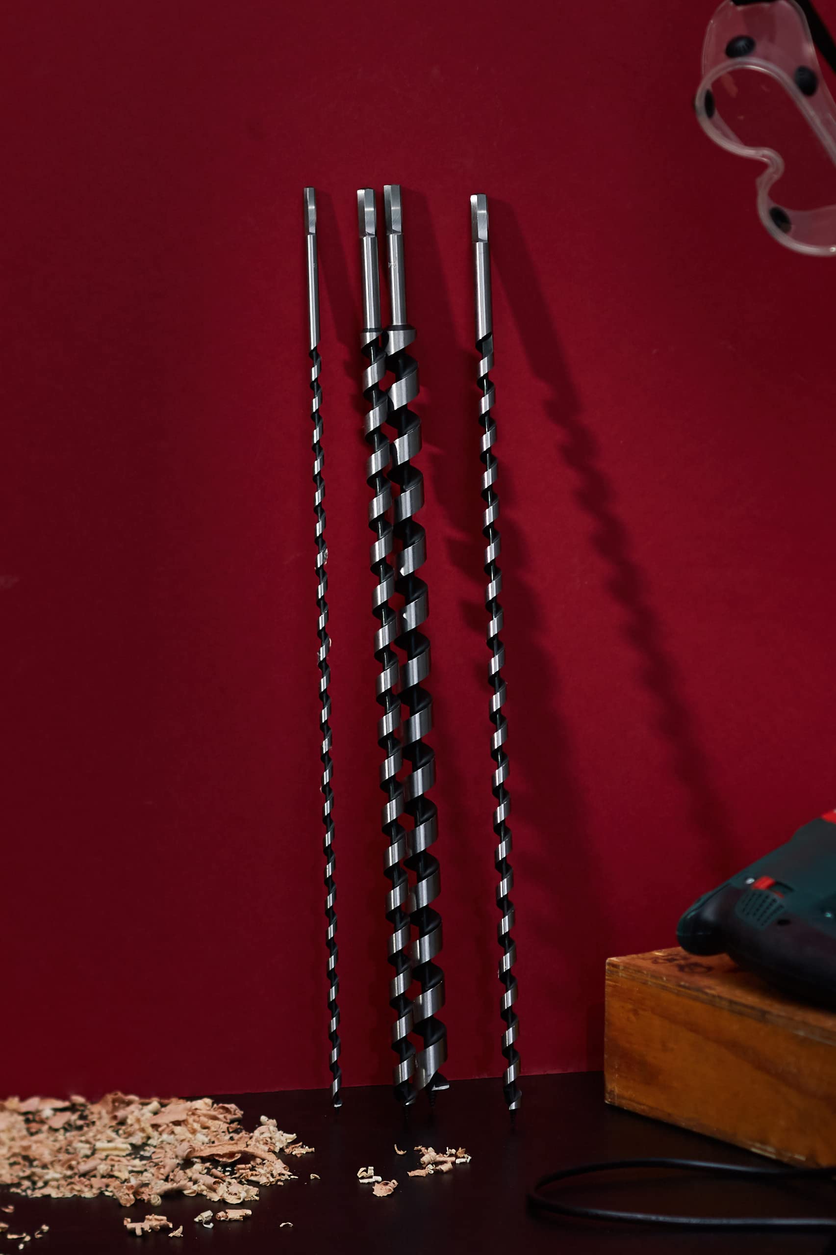 Rolson 48557 - Set di trivelle elicoidali, 600 mm, confezione da 4