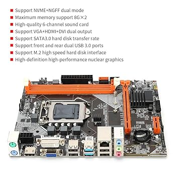 Amazon | M ATX デスクトップマザーボード Intel B75 NVME&NGFF