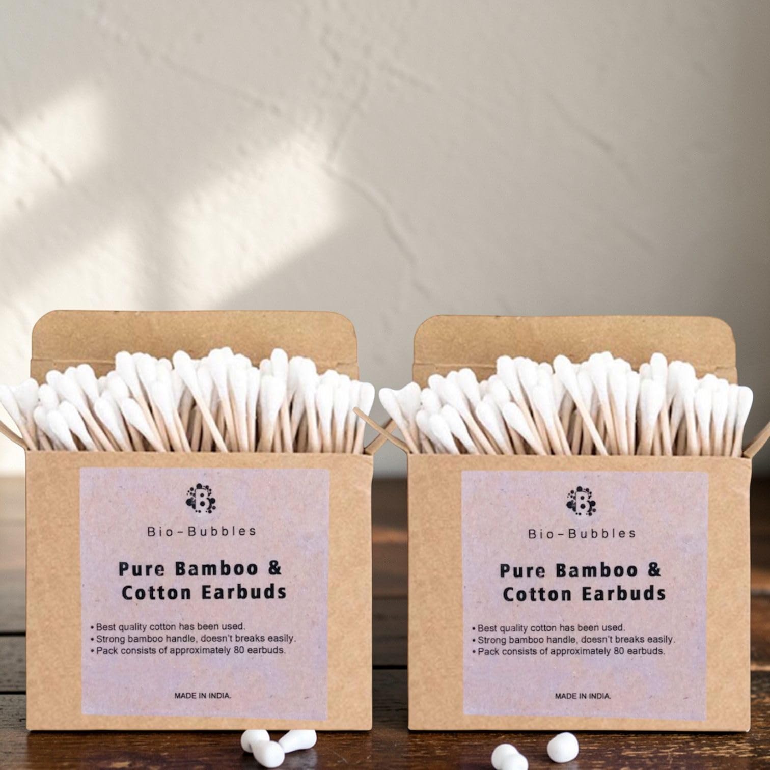 Bamboo & Cotton Earbuds, Eco-Friendly, Strong Handle, Premium Quality Cotton Tips-picture-38