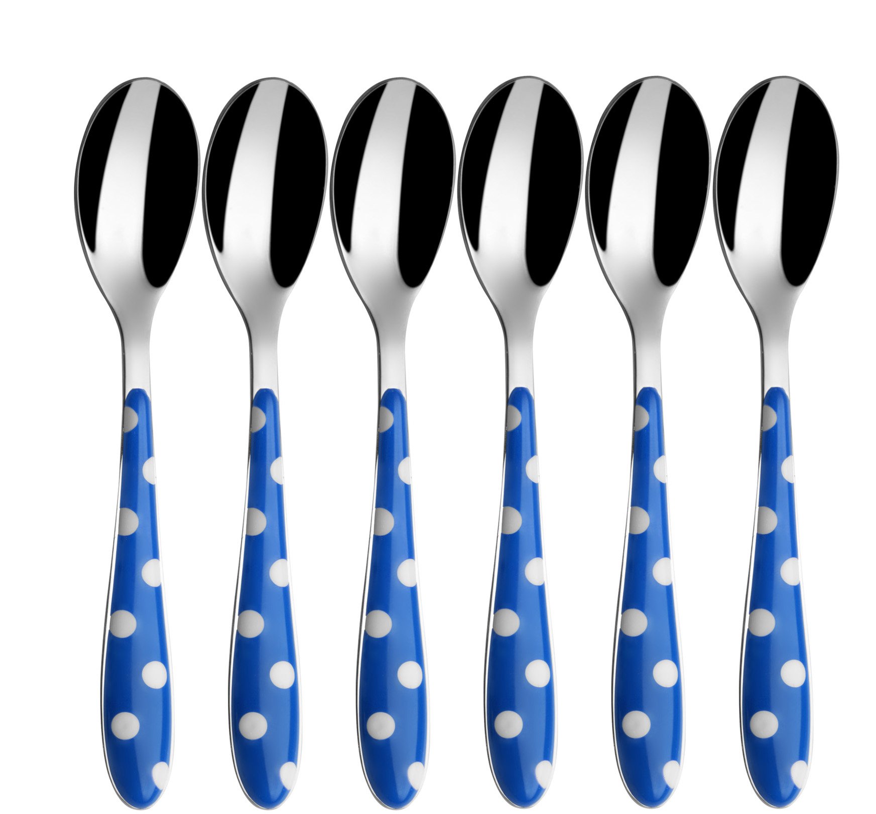 Cuiller à moka Bugatti pour vos instants café - Set de 6 pièces bleu
