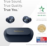 Technics EAH-AZ100E-A Kabellose Kopfhörer mit Geräuschunterdrückung, Bequeme In-Ear-Kopfhörer, Multipoint-Bluetooth, Voice Focus AI, Mitternachtsblau - 2