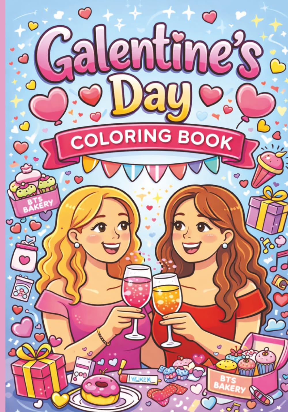 Galentine's Day Coloring Book