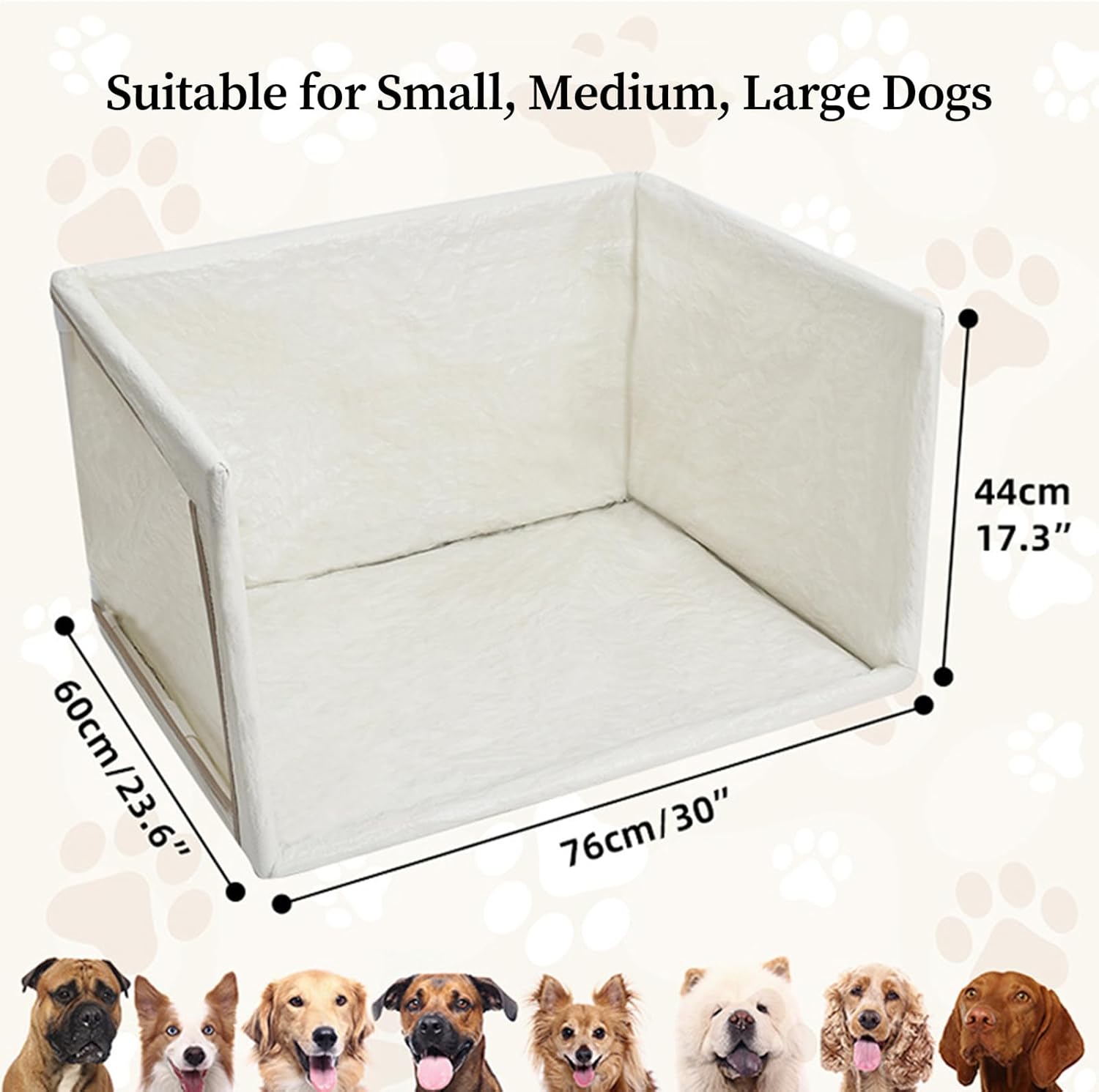 Dog Litter Box,Waterproof Pet Toilet with High Walls | Foldable Spill Proof Dog Indoor Potty with 6 Clips,for Pet Cat Training Bathroom Travel Balcony