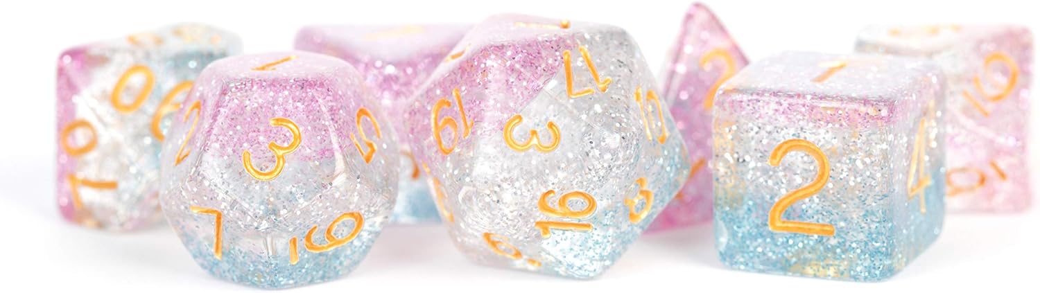 Unity Dice: Clear 16mm Poly Dice Set