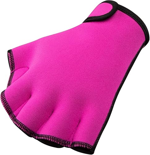 FitsT4 - Guantes acuáticos con cincha guantes de natación para fitness aeróbicos acuáticos y resistencia a la natación guantes de entrenamiento para