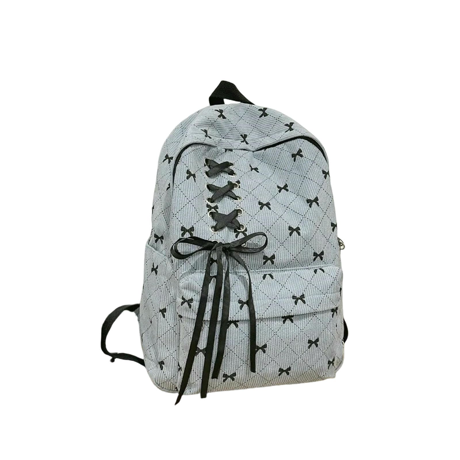 Zaino da Viaggio Dolce Grande capacità Borsa Leggera Cinturina Regolabile di Studenti-Blue