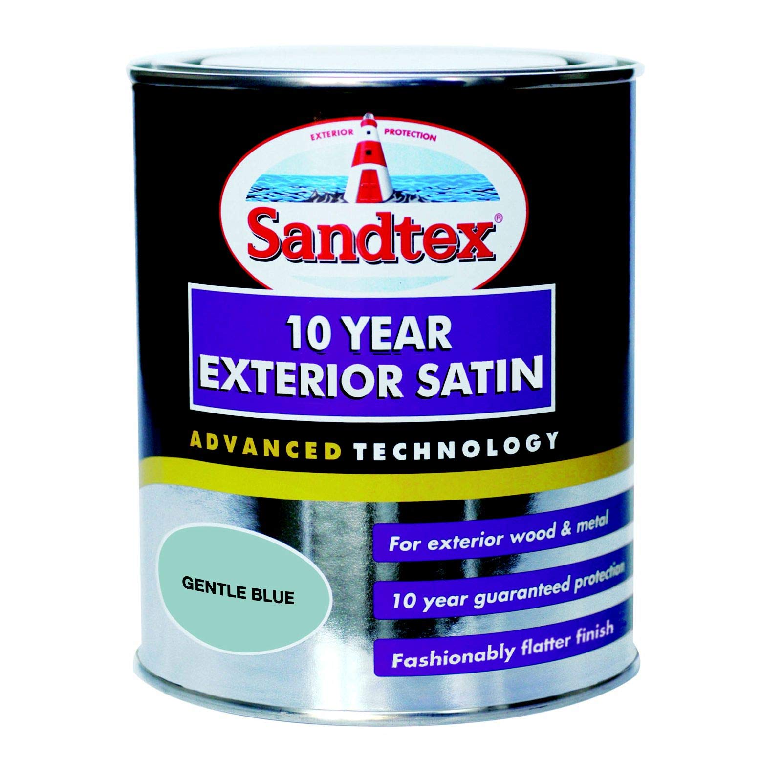 Sandtex Retail 10 Year Exterior Satin Gentle Blue 0.75 L