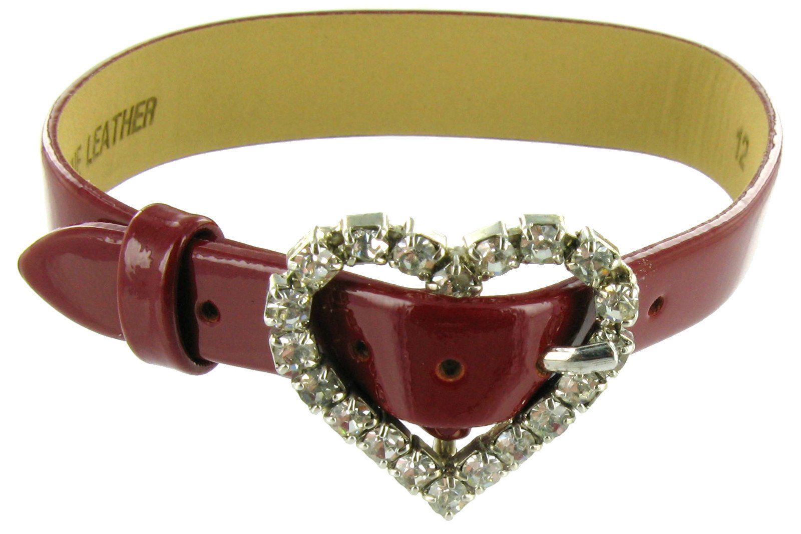 Speidel 9-12mm Patent Leather One Piece Band W. Stones