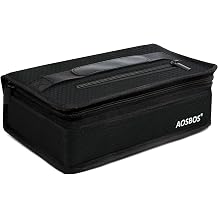 Aosbos Insulated Lunch Bag for Men Women Kids Adults, 3.5L Small Lunch Box Cool Bags with Soft Handle, Reusable Portable Cooler Snack Pouch for Work Picnic School Outdoor