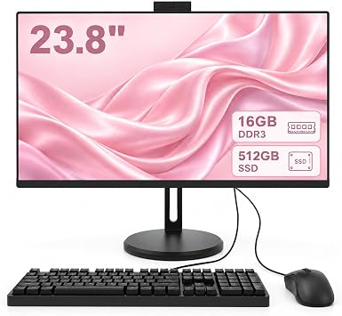 All-in-One PC 23.8" IPS, Core i5, 16GB RAM, 512GB SSD, Pop-up Webcam
