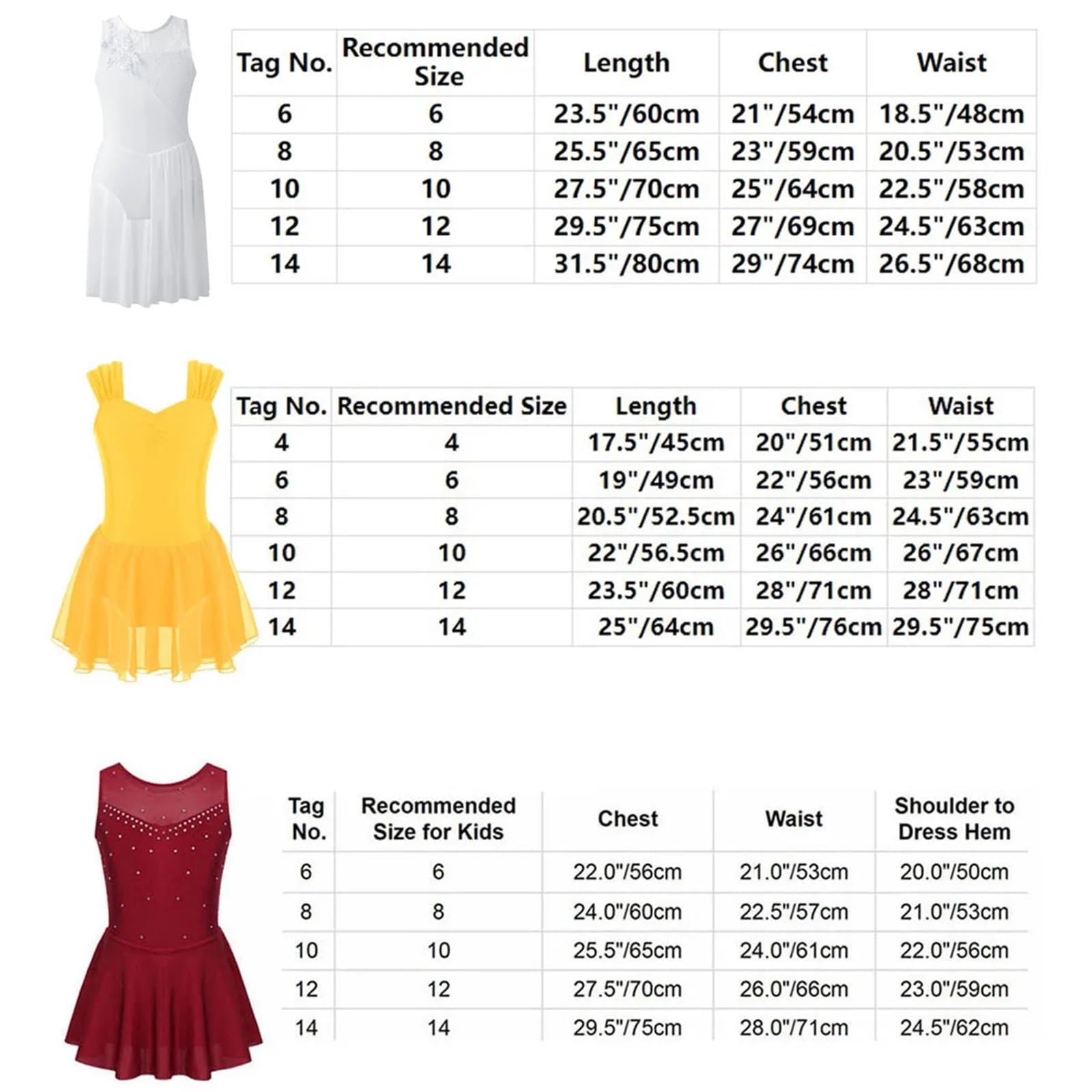 Disfraz Gimnasta NiñA Vestido de Patinaje sobre Hielo for niñas, Vestido de Patinaje artístico de Tul Blanco, Traje de Ballet, Leotardo de Gimnasia, Ropa de Baile(B-Pink,14)