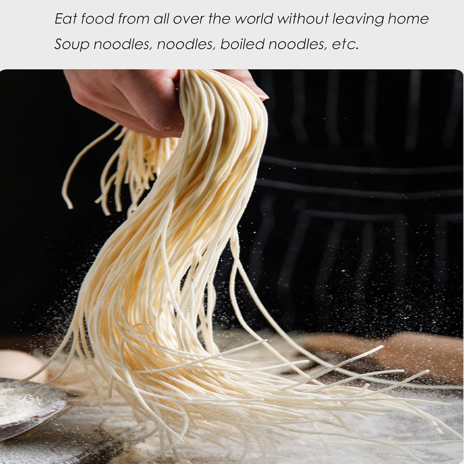 Home Kitchen Multi-Function Manual Electric Noodle Machine Small Two-Knife Three-Knife Noodle Machine Dumpling Wonton Skin Stainless Steel Noodle Rolling Machine,a6