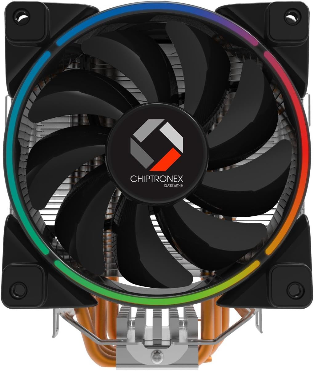 CHIPTRONEX Diffuser X500 RGB CPU Cooler 5 Copper Pipes All Intel AMD Support