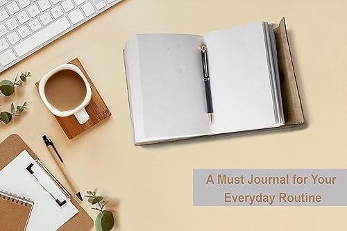 Miniatura 7 de Tree of Life - Cuaderno de cuero (180 páginas) - Diarios recargables vintage antiguos de cuero genuino para hombres y mujeres - 7 x 10 pulgadas sin