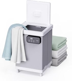 ZonLi Hot Towel Warmer, Luxury Large Towel Warmer for Bathroom with Custom Fragrance, Auto Shut Off, Led Display, 35L Fits Up to 2 Towels, Bathrobes(Grey)