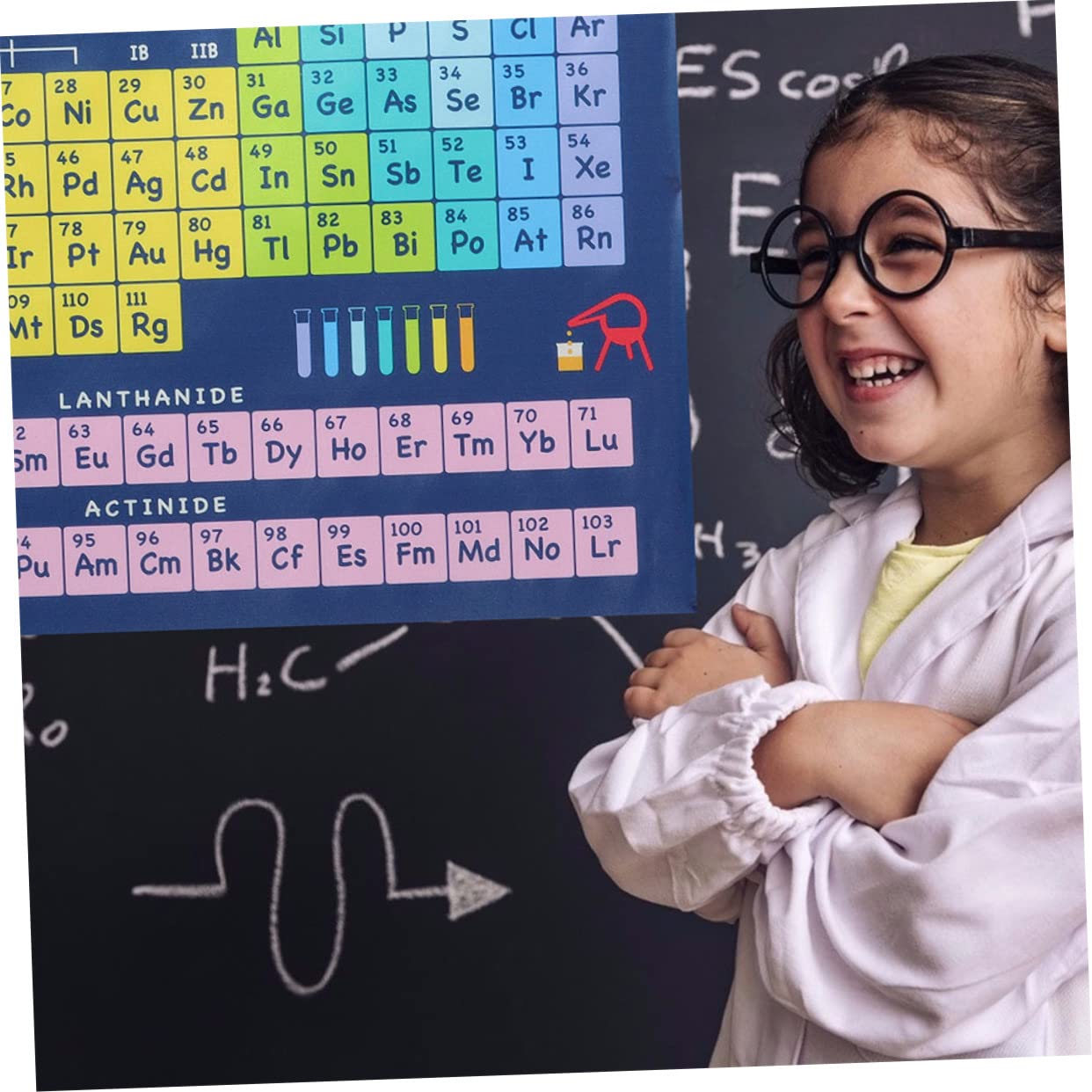 MAGICLULU 6stücke Periodensystem Poster Für Schule Und Zuhause Chemie Lernplakat Dekorative Wandbilder Für Klassenräume Leicht Und Wiederverwendbar Für Schüler Und Studierende