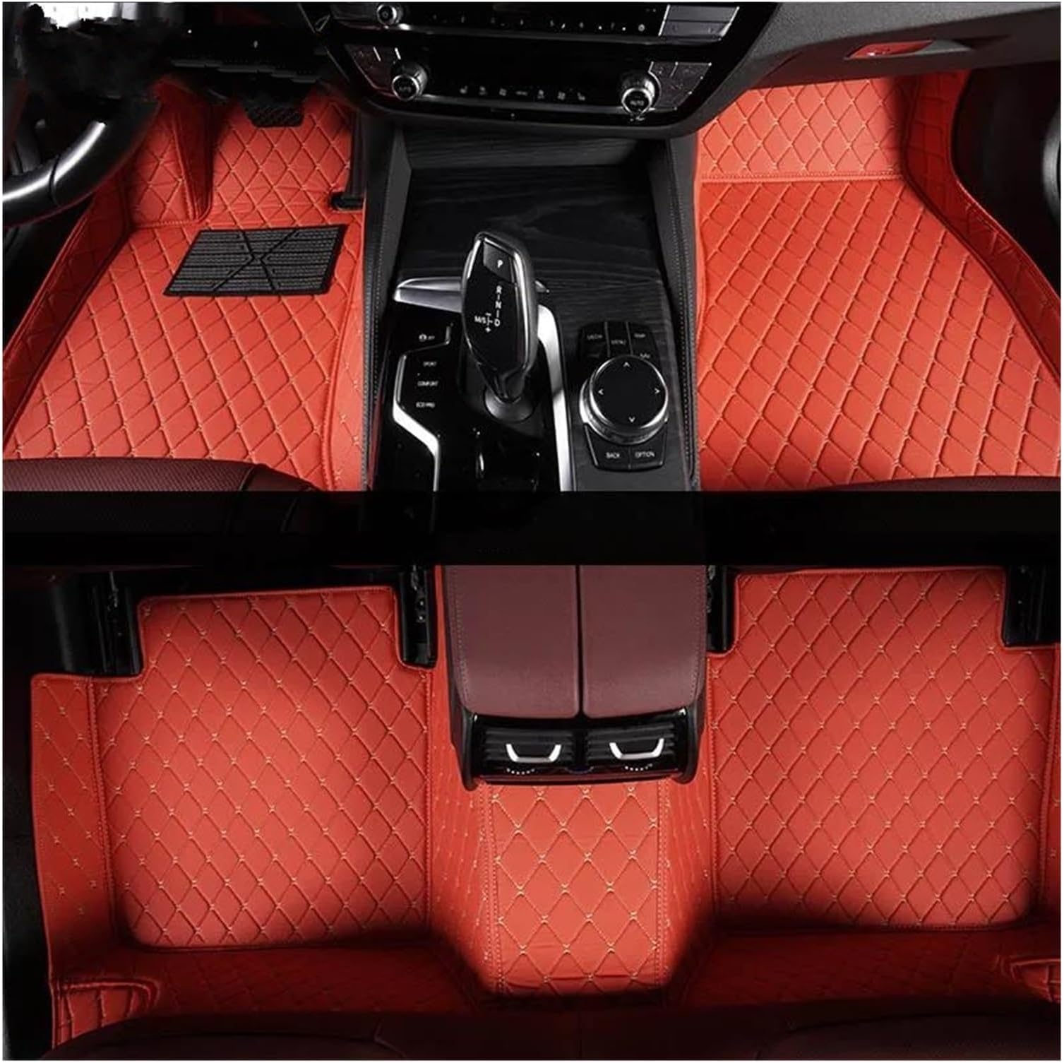 Anti Slip Mat Car Floor Mats For MINI For COOPER F56 2Doors 2014-2024 Auto Carpets Foot Coche Accessorie Car Carpet Mat(RED)