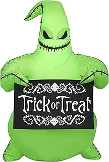 3.5' Gemmy Halloween Inflatable Oogie Boogie with Banner