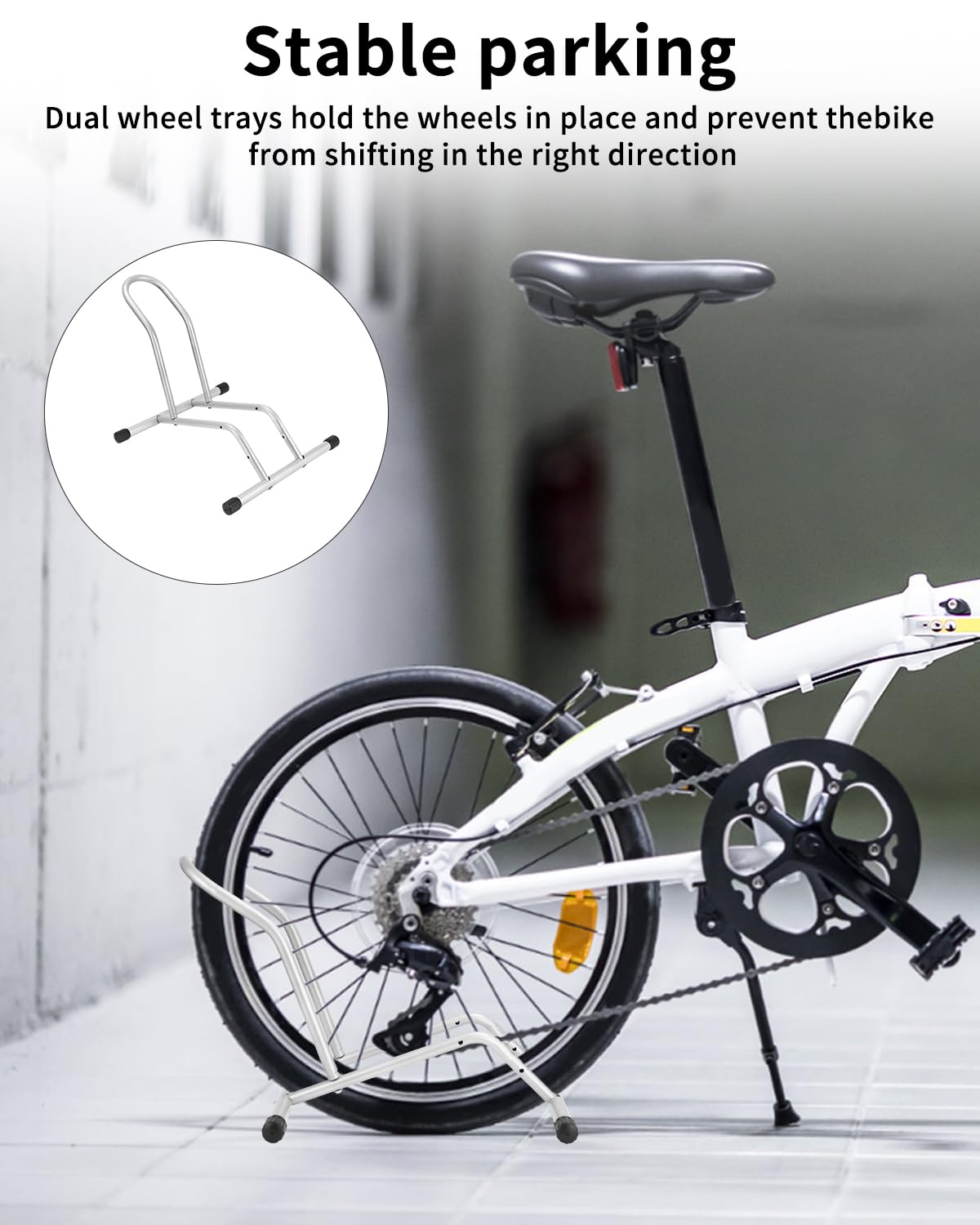 Huifoo Cavalletto Supporto Parcheggio Bici, Cavalletto per Bicicletta da 16 a 29 Pollici, Supporto Professionale per Bicicletta, per Mountain Bike Bici da Strada MTB