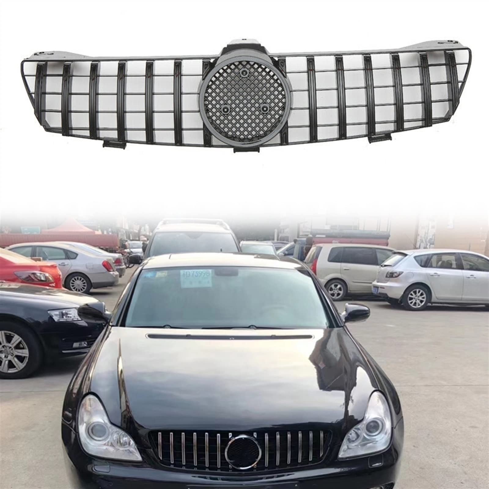 Grille de calandre noire GT R sublime le capot de votre CLS W219