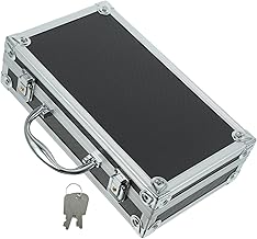 WATIIFUFU Estojo organizador de tatuagem estojo de transporte de alumínio caixa de ferramentas recipiente de ferramentas multiuso caixa de ferramentas organizador de maquiagem ferramentas domésticas caixa de alta capacidade