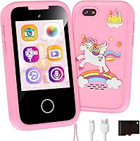 Vista 1 de Teléfono Inteligente para Niñas, Regalo de Navidad y Cumpleaños para Niñas de 3-8 Años, Teléfono de Juguete para Niños, Teléfono Celular de Juguete