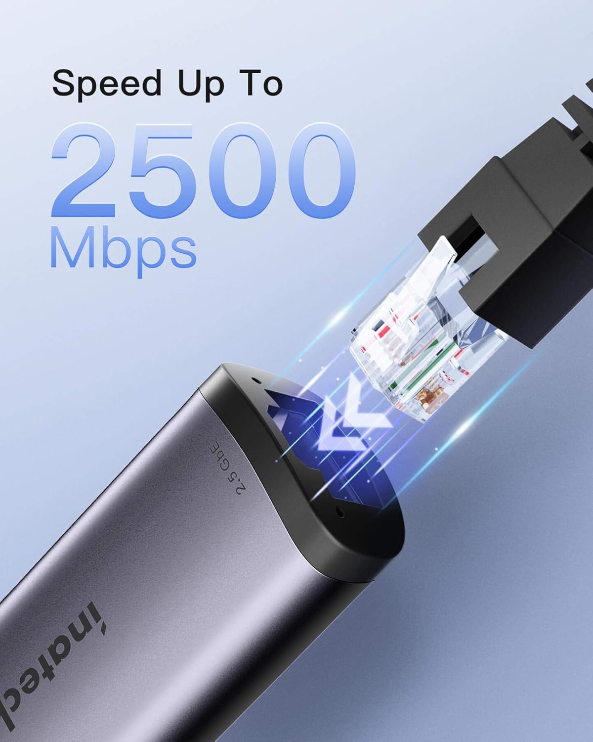 Inateck 2.5G Adapter, USB TypeC to RJ45 LAN Network