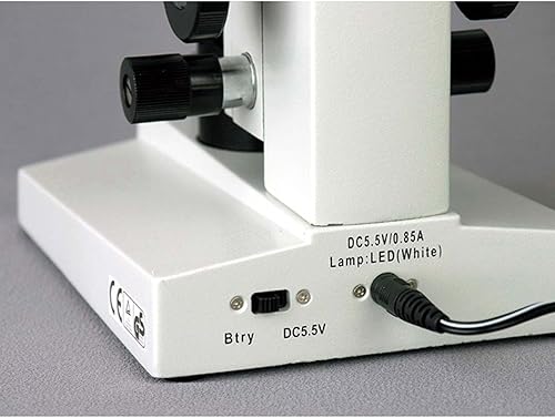 Miniatura 5 de AmScope Microscopio compuesto monocular inalámbrico M200C-LED, oculares WF10x y WF25x, aumento de 40x-1000x, iluminación LED, campo brillante,