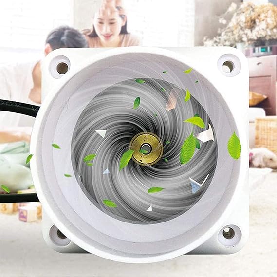 Duct Fan 50 mm / 2 Inch Small Exhaust Fan Duct Fan 6 W Pipe Fan Bathroom Mixing Flow Pipe Fan for Office Hall Hydroponic Room Air Volume 36 m³/H White