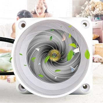 Duct Fan 50 mm / 2 Inch Small Exhaust Fan Duct Fan 6 W Pipe Fan Bathroom Mixing Flow Pipe Fan for Office Hall Hydroponic Room Air Volume 36 m³/H White