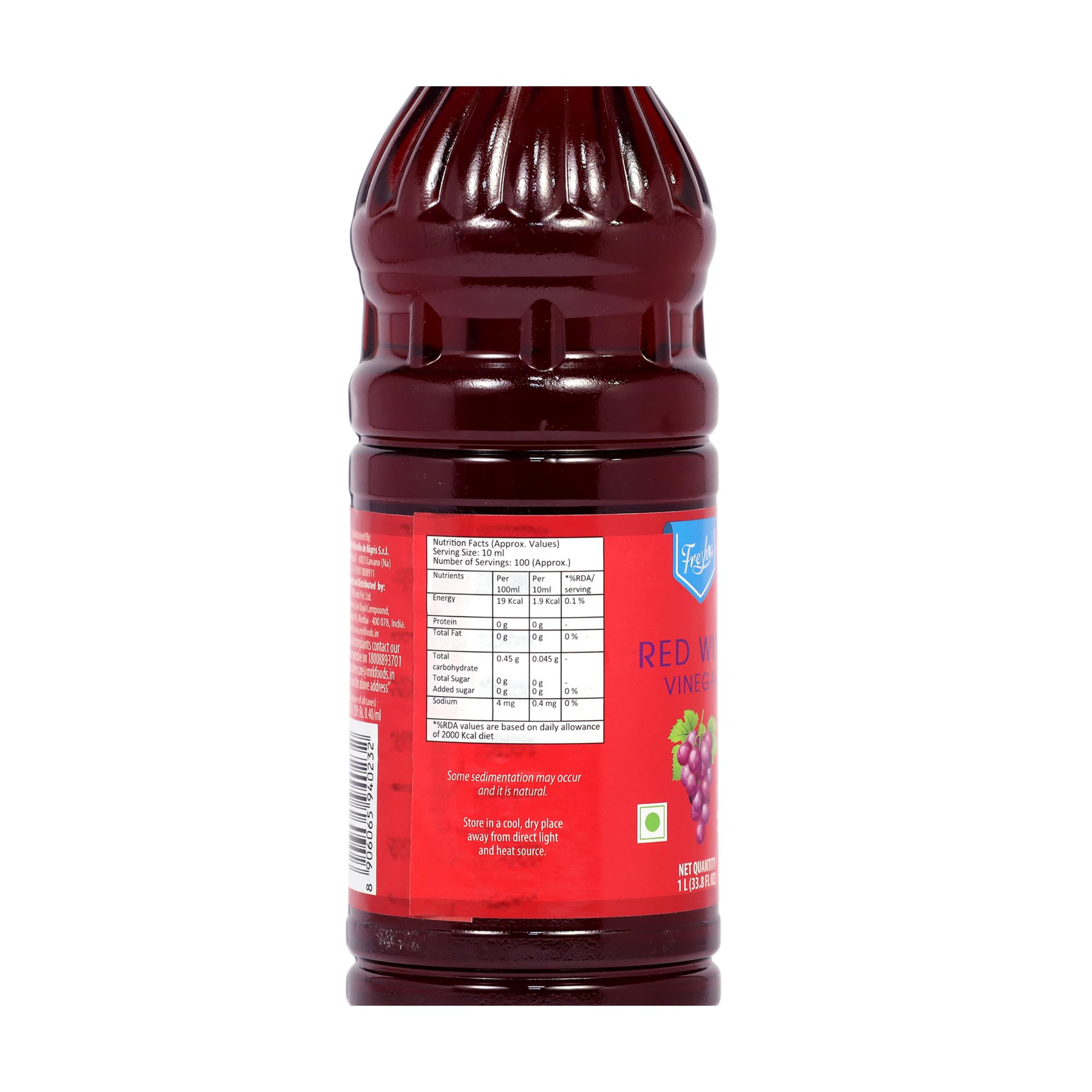 Freshos Red Wine Vinegar, 1 L, White & Red, Medium - Image 3 thumbnail